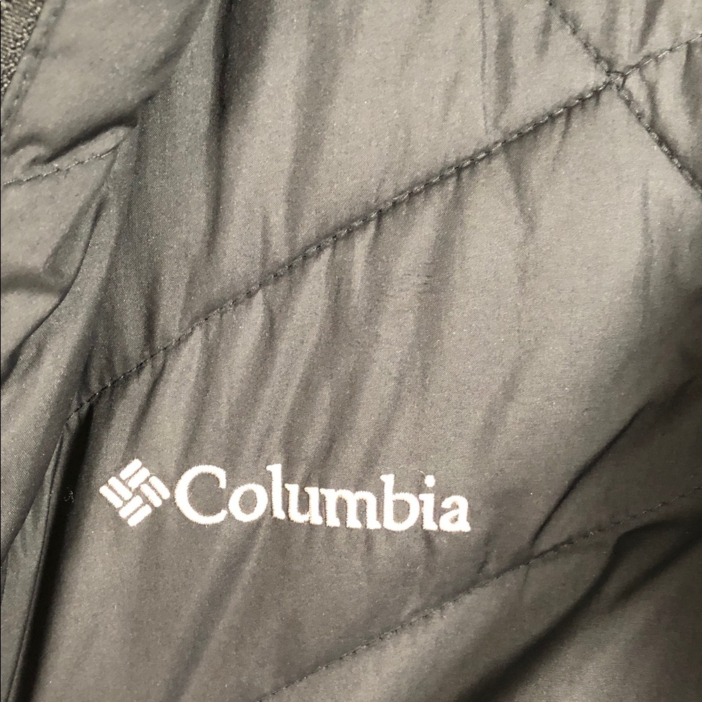Columbia Women's Long Black Quilted Hooded Puffer Coat - Picture 3 of 8